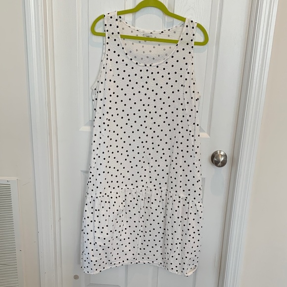 Tulip Dresses & Skirts - Tulip Sundress White with Black Polka Dots Large